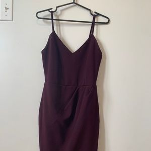 Purple fitted dress